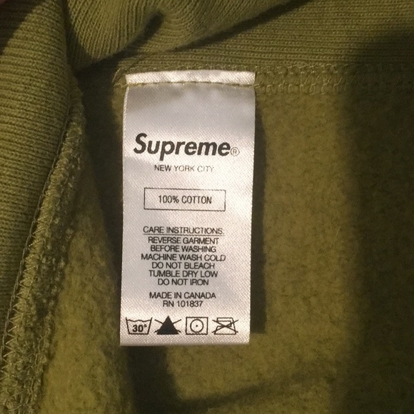 Moss green Large Supreme Excellence hoodie. - Picture 4 of 4